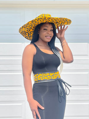 Ayomide Oversize Hat & Waist Belt Set