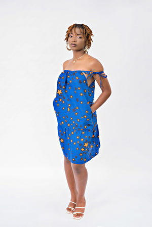 Summer Vibe Casual Dress-Blue