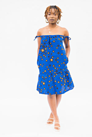 Summer Vibe Casual Dress-Blue